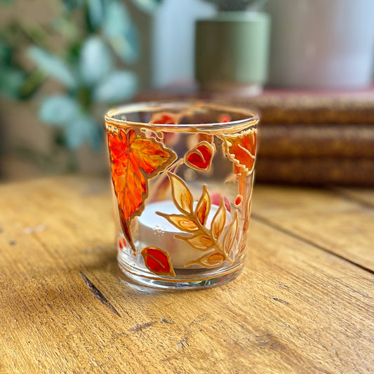 Autumnal leaves~ Large tealight holder