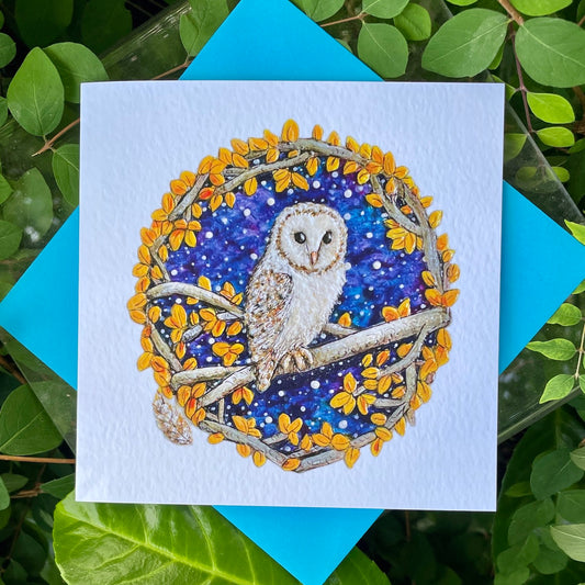 Card~ Barn Owl