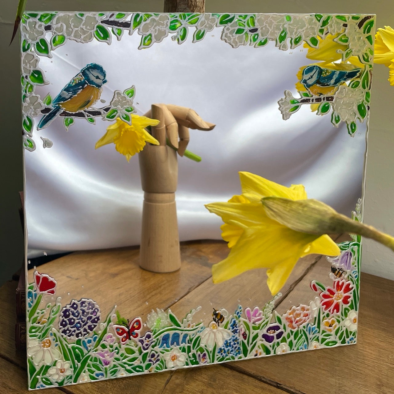 Bluetit garden~ Mirror