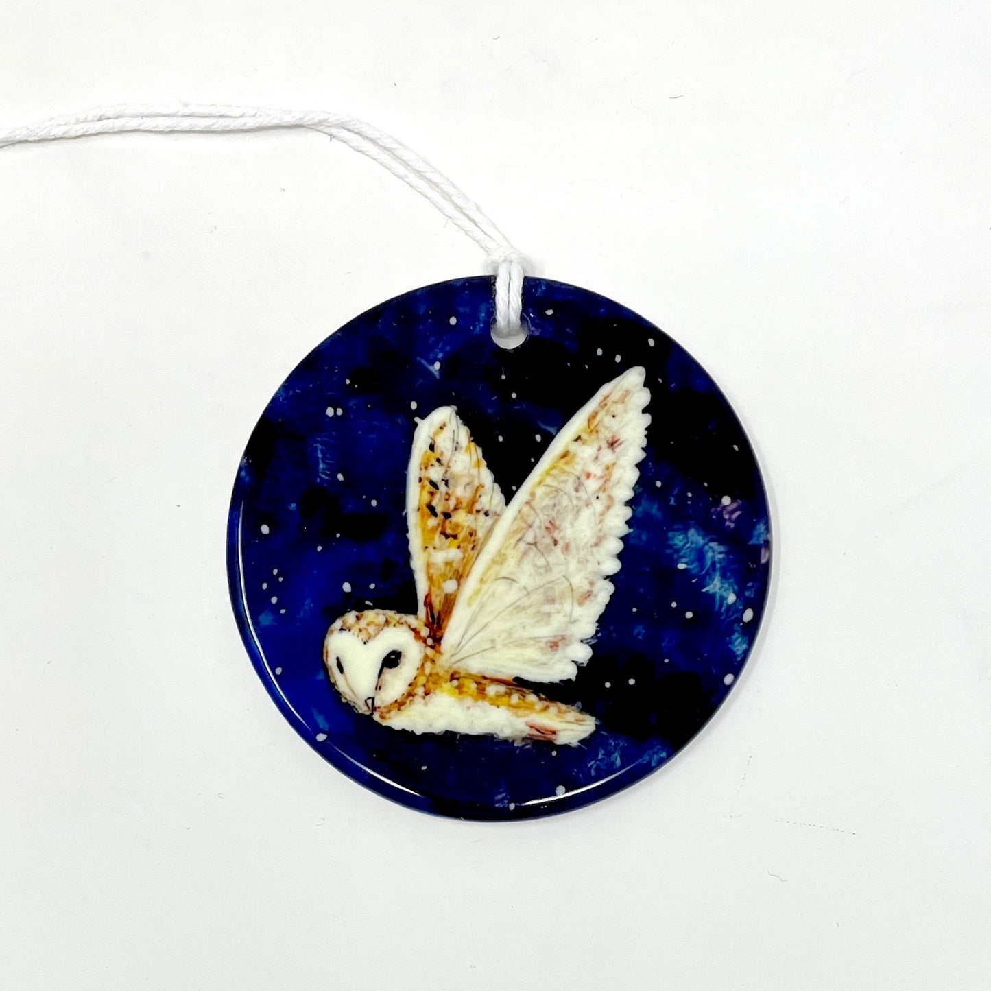 Starry night owl~ Ceramic decoration