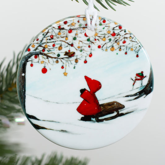 White Christmas~ Ceramic decoration