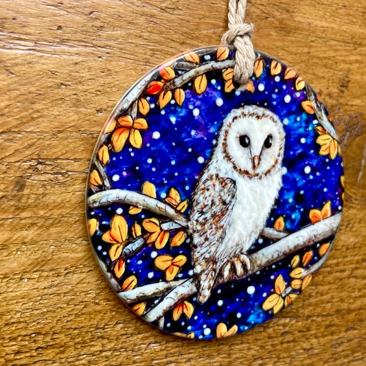 Barn Owl~ Ceramic decoration