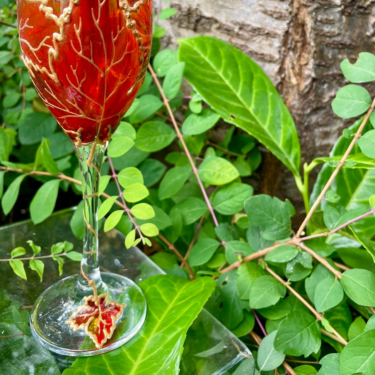 Autumn~ Champagne glass