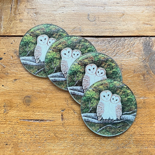 Barn to love you~ Glass coaster