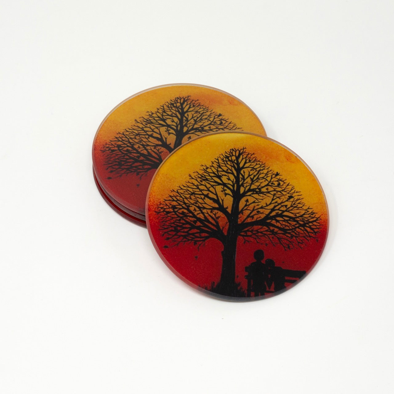 Falling~ Glass coaster