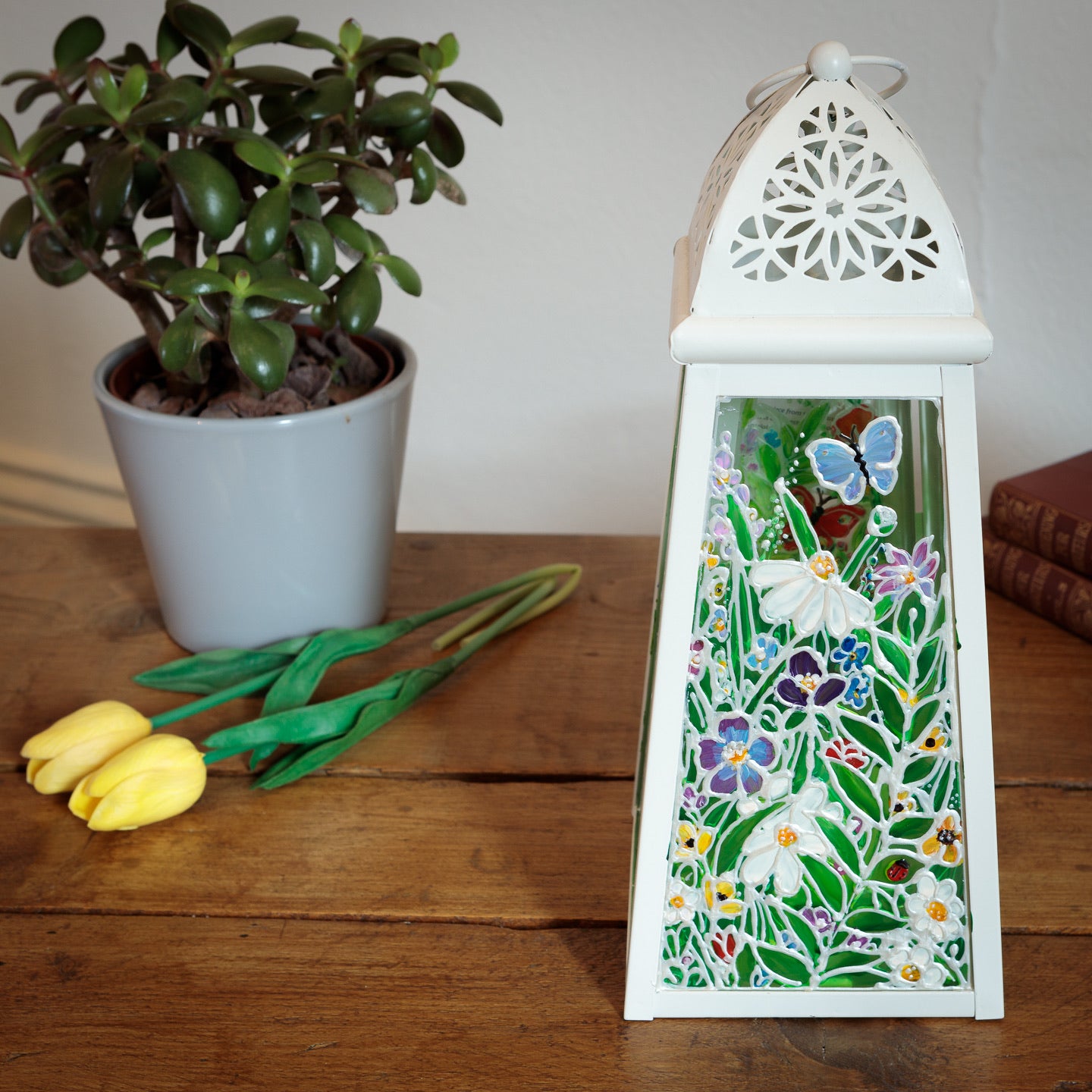 Flower garden~ One of a kind lantern