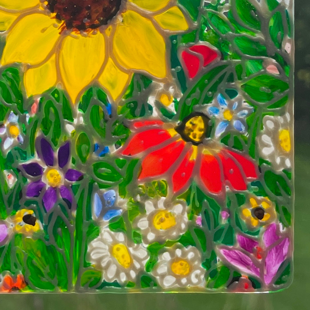 Flower power~ Window suncatcher