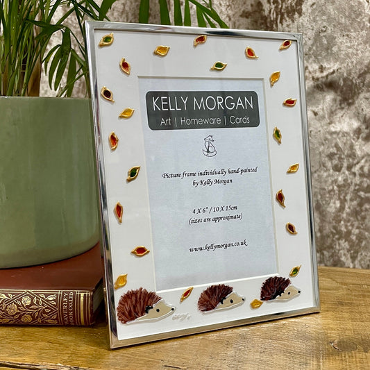 Hedgehog in autumn~ Portrait frame