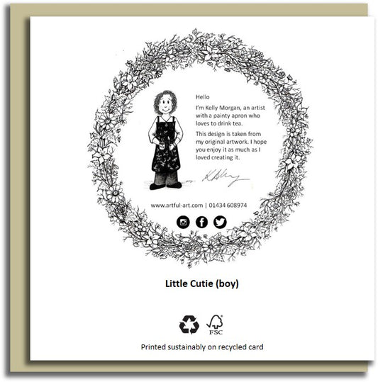 Sale card~ Little cutie it's a boy!