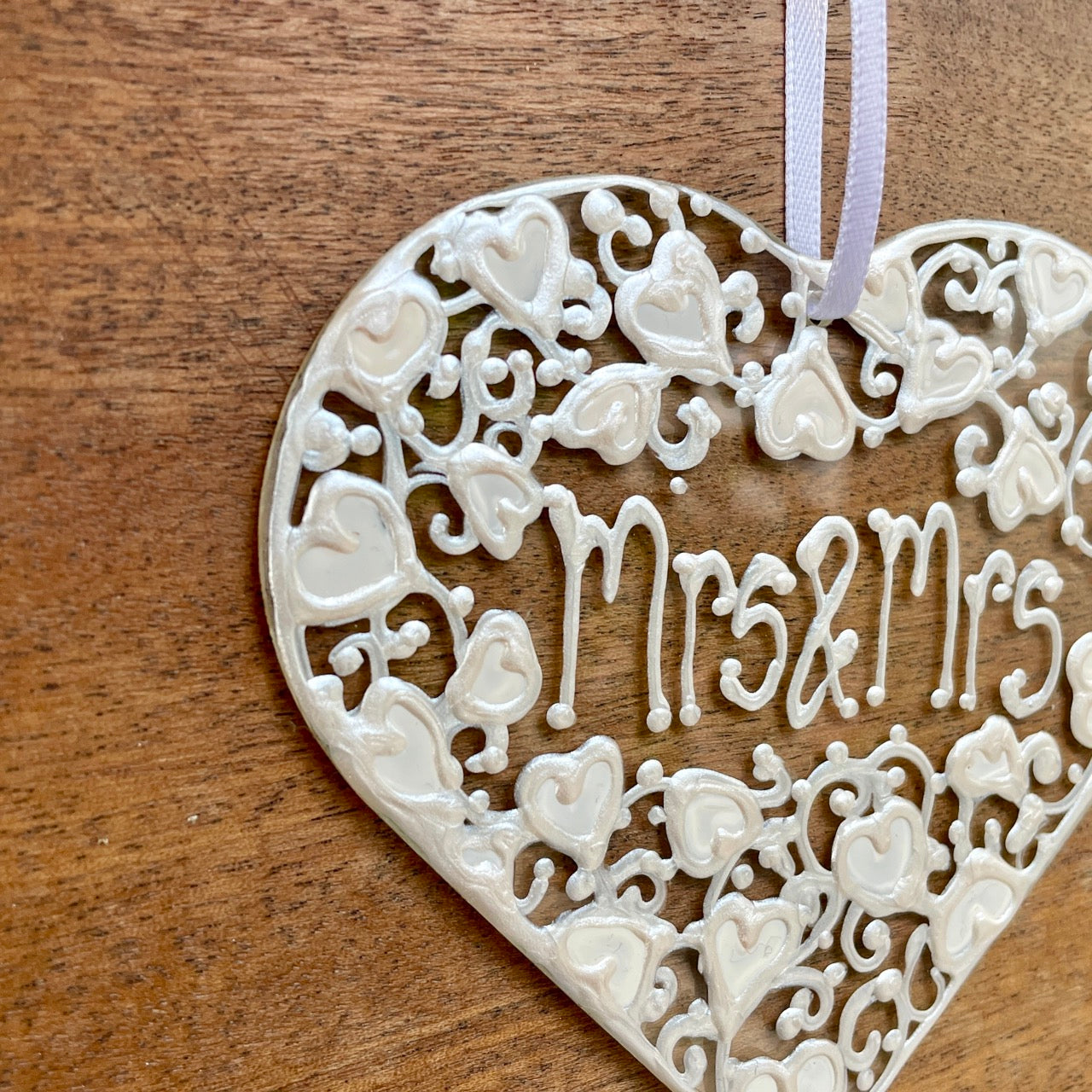 Mrs & Mrs~ Heart suncatcher