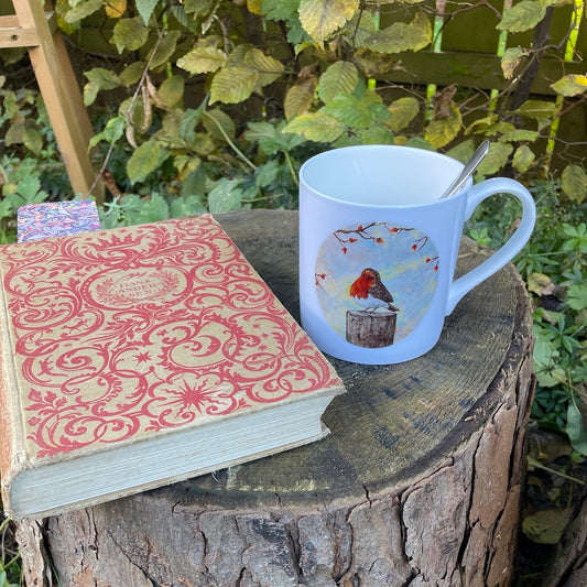 Robin redbreast~ Bone china mug