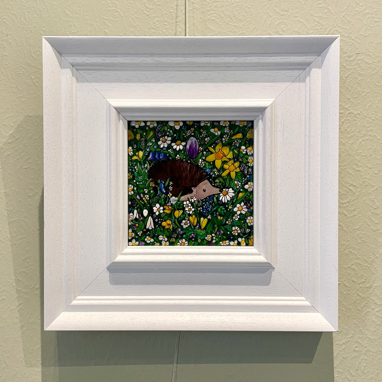 Hedgehog in spring~ Original painting