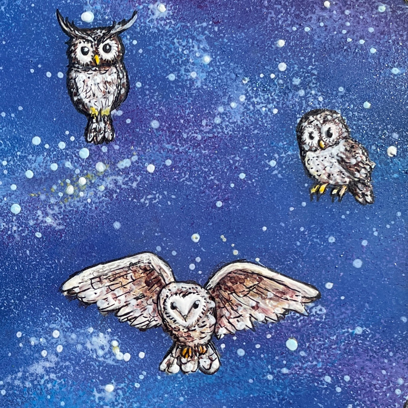 Owl together now~ Original painting