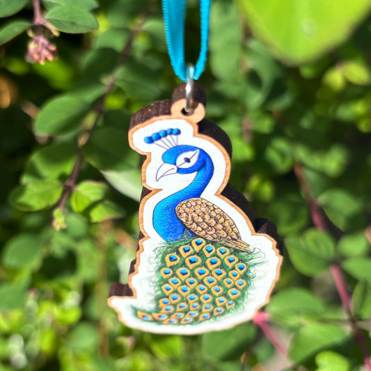 Peacock Wooden Decoration