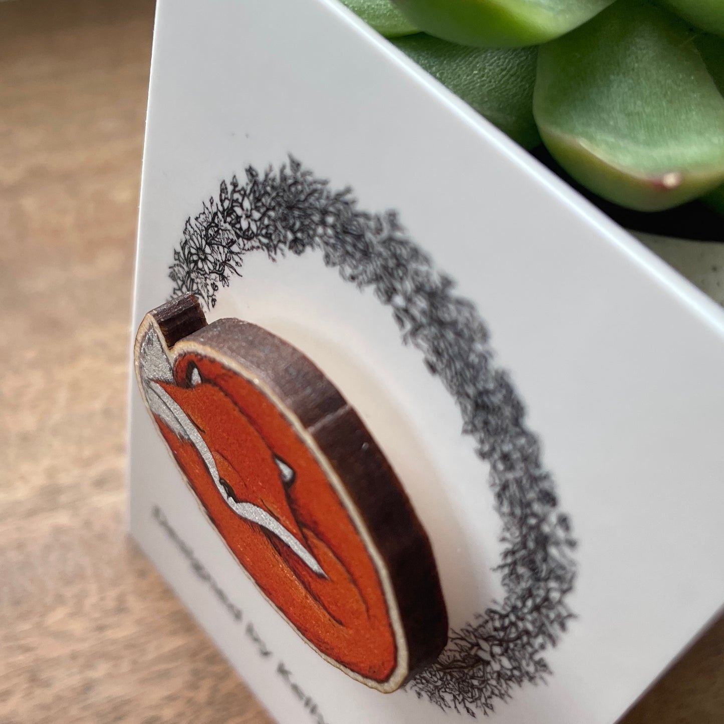 Sleeping fox~ Pin badge