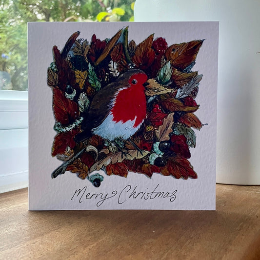 Card~Robin in Autumn