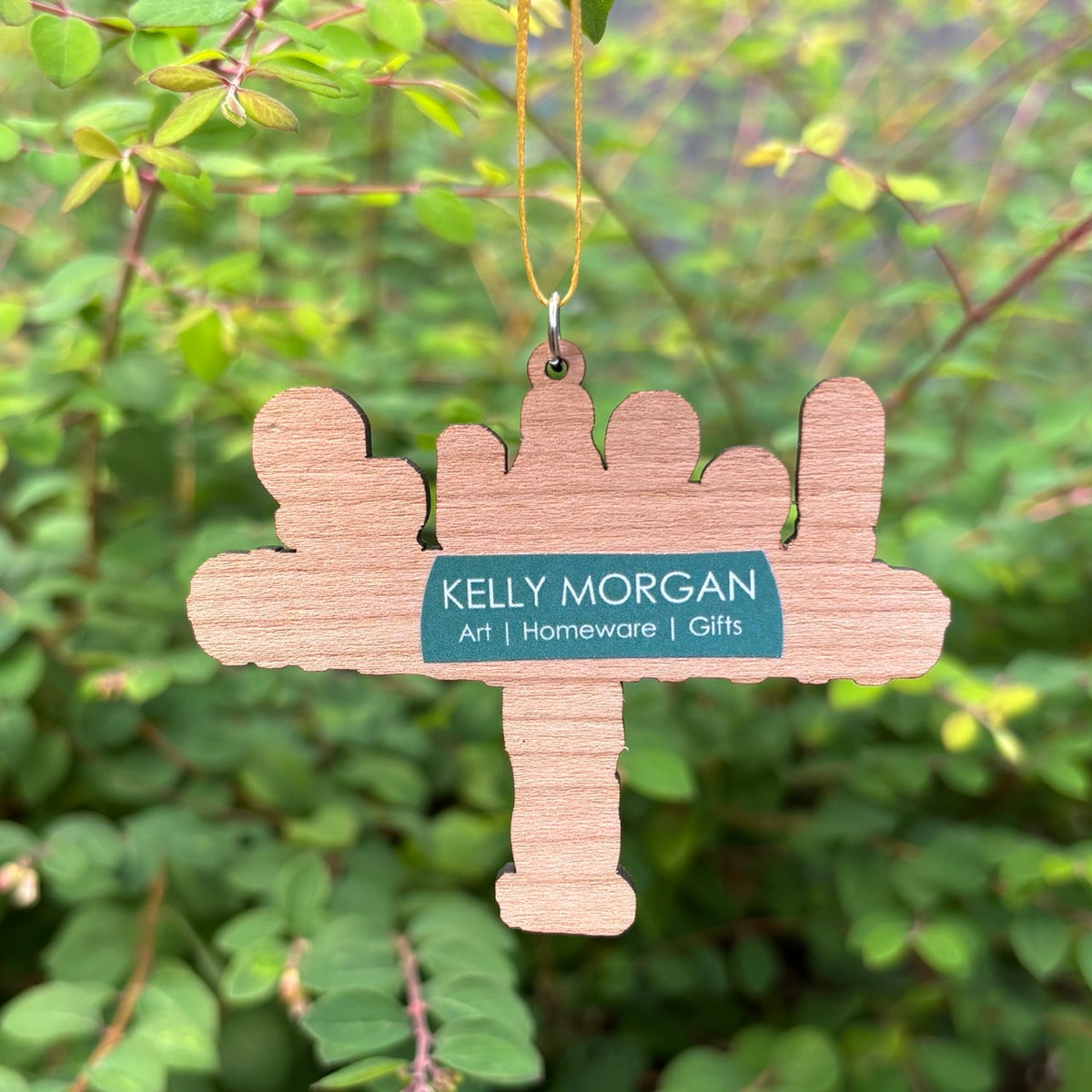 Santa Angel Wooden Decoration