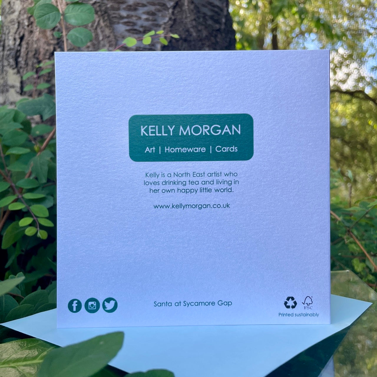 Card~Santa at Sycamore Gap