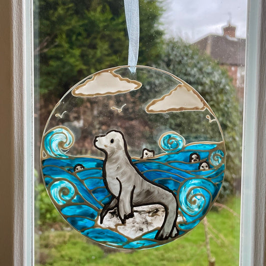 Seal~ Round suncatcher