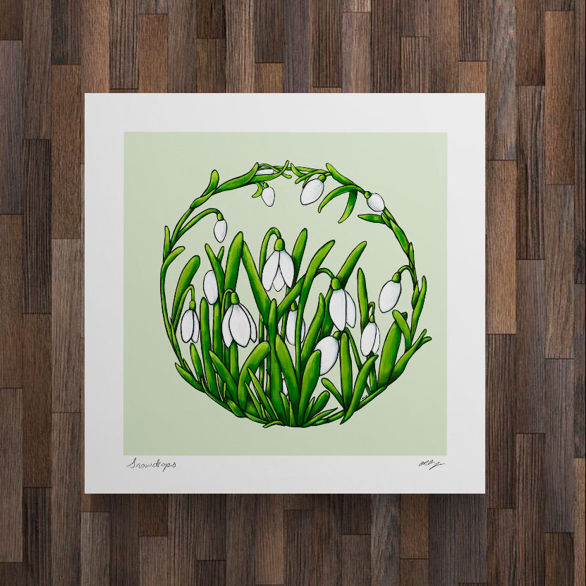 Art Print ~ Snowdrops