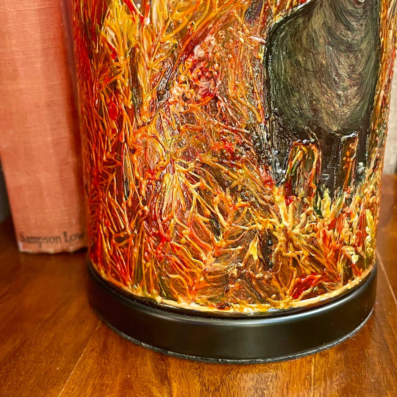 Stag in autumn~ One of a kind table lamp