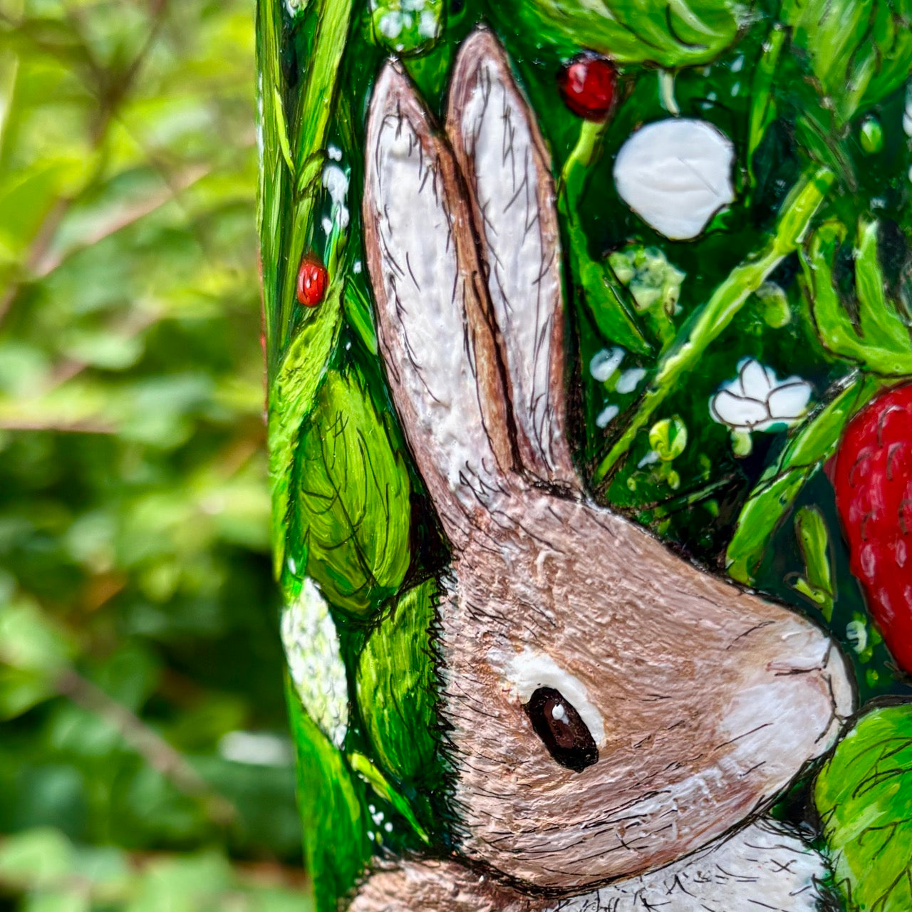 'Strawberry Thief' ~ One of a kind Vase