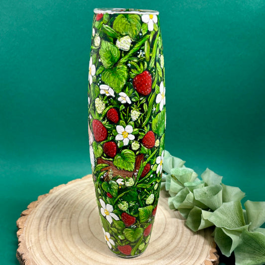 'Strawberry Thief' ~ One of a kind Vase