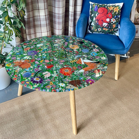 Summer garden~ One of a kind coffee table