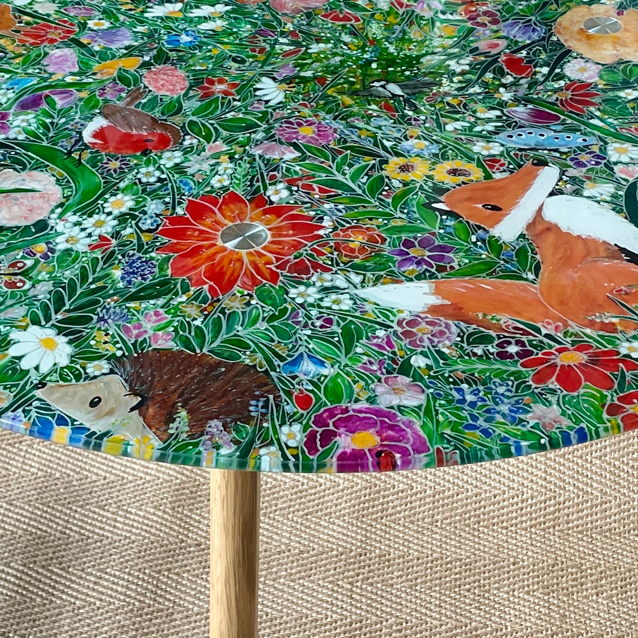 Summer garden~ One of a kind coffee table