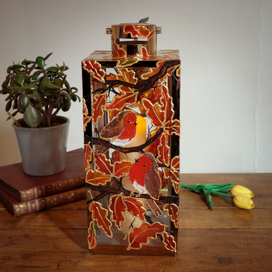 Robin Love~ One of a kind lantern