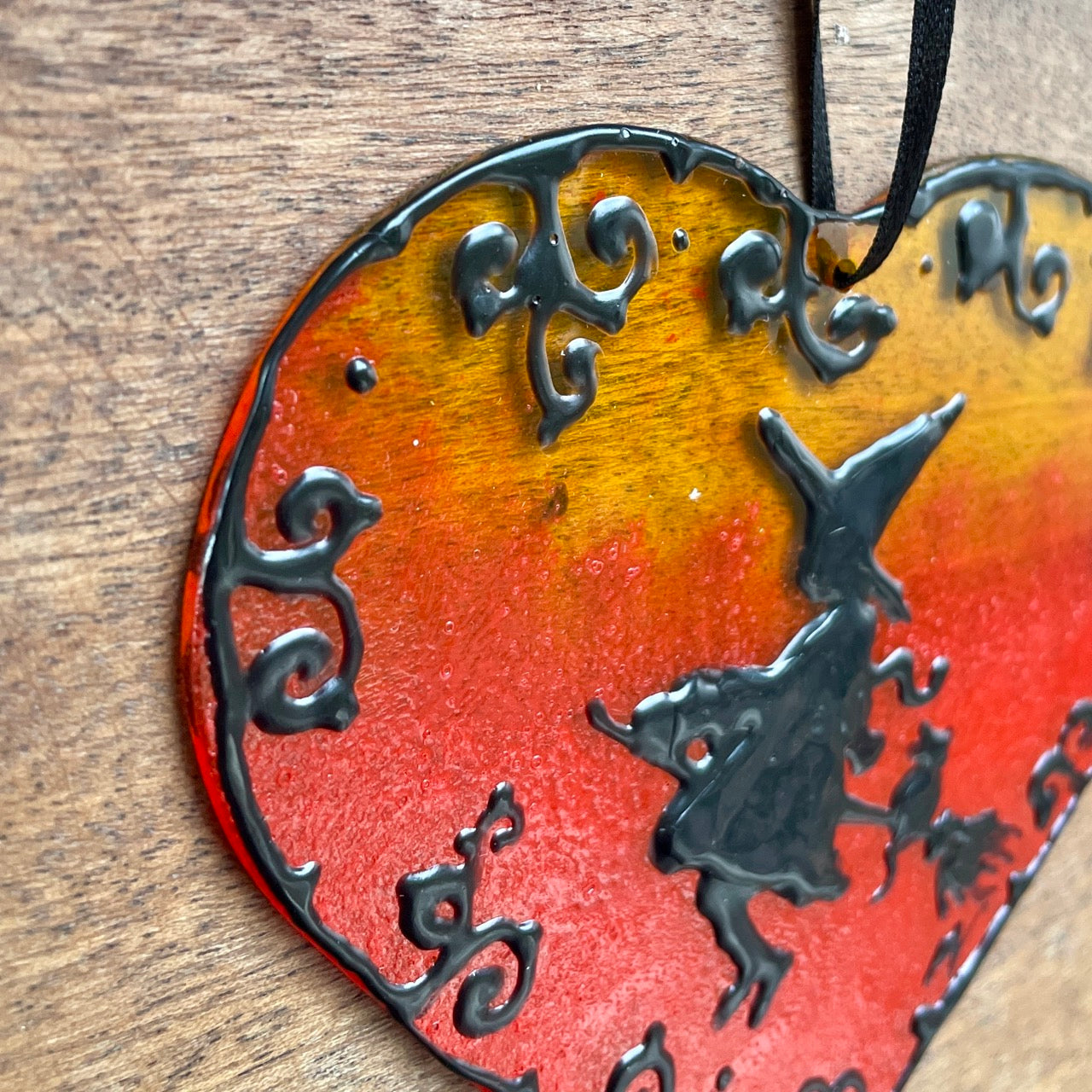 Witch~ Heart suncatcher