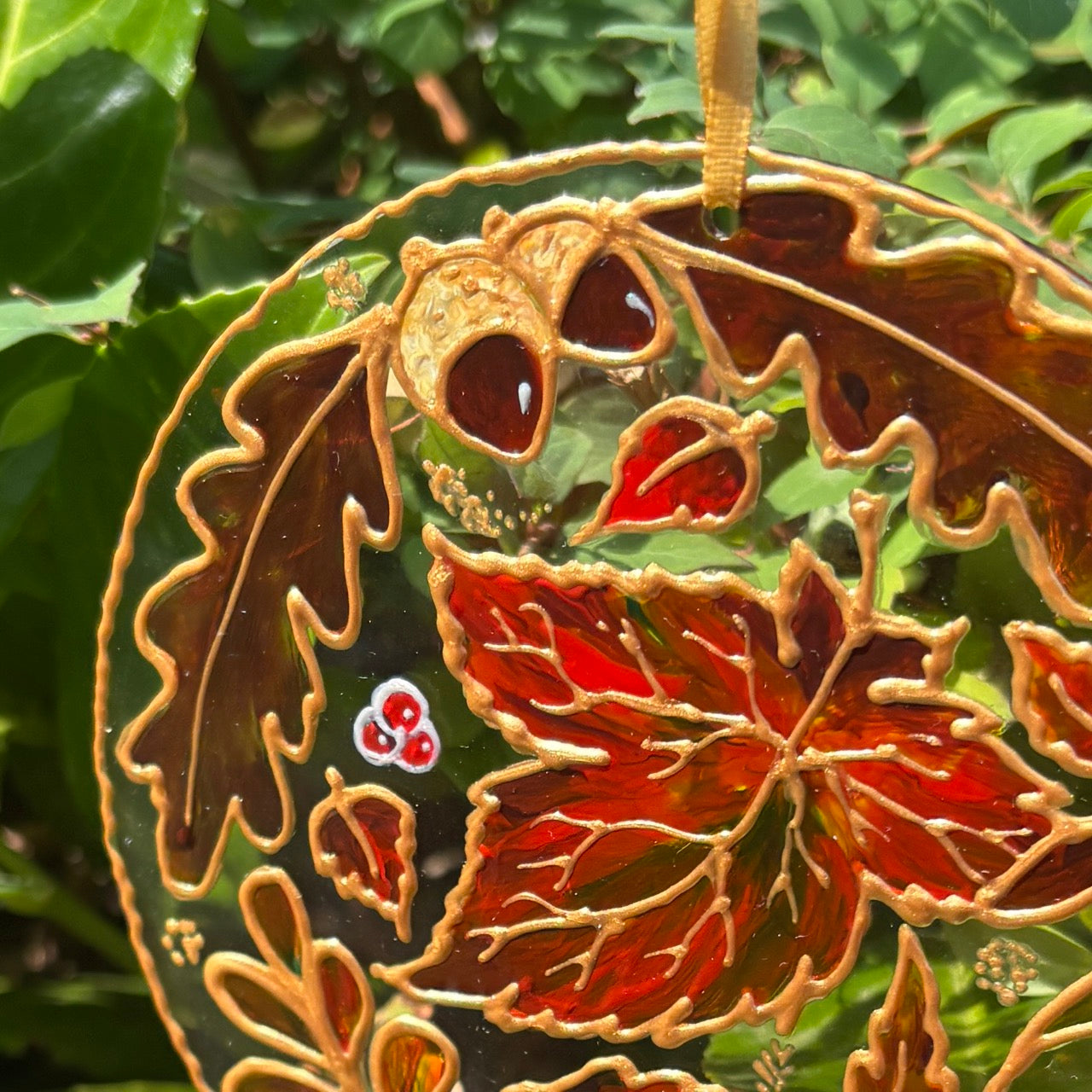 Autumnal~ Round Suncatcher