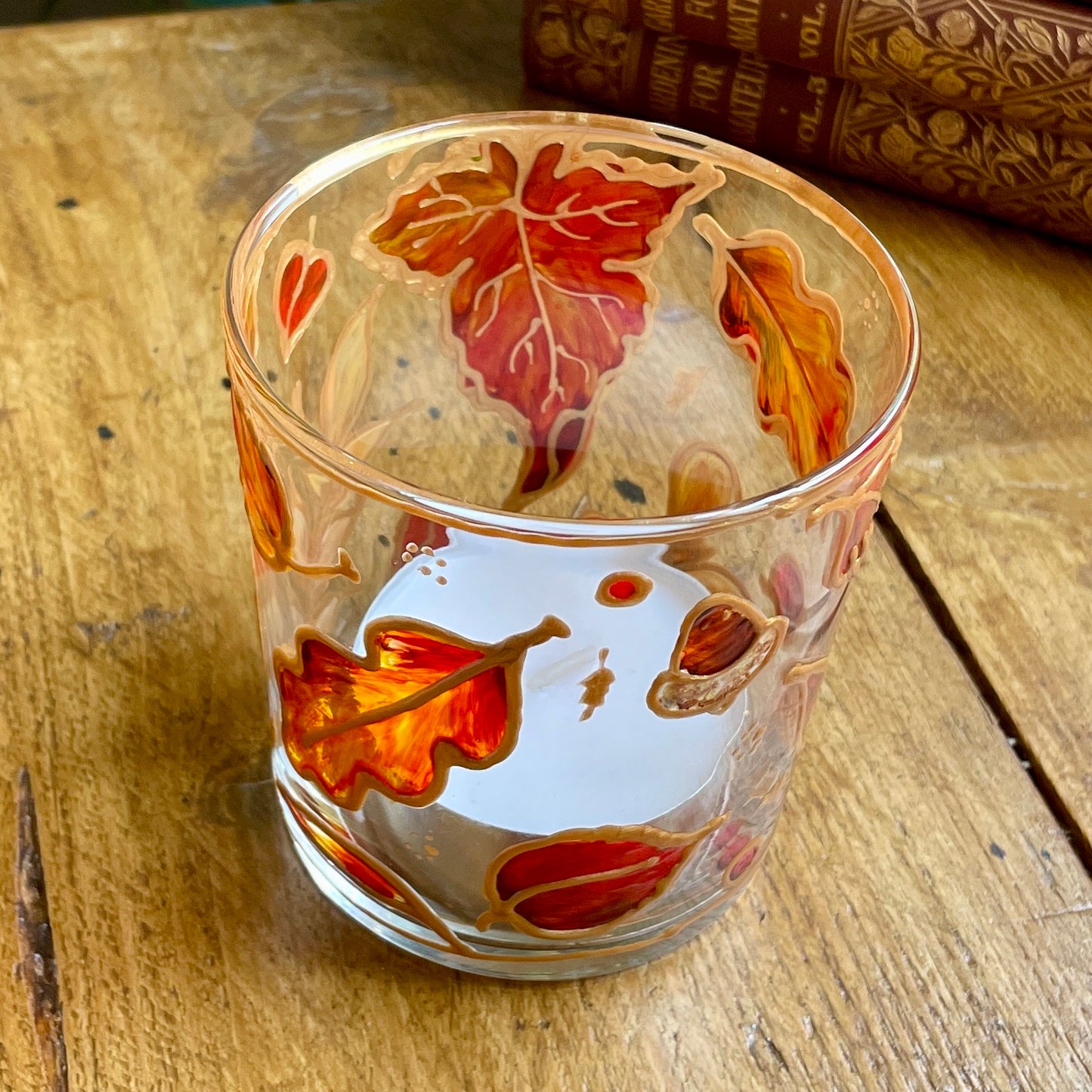 Autumnal leaves~ Large tealight holder