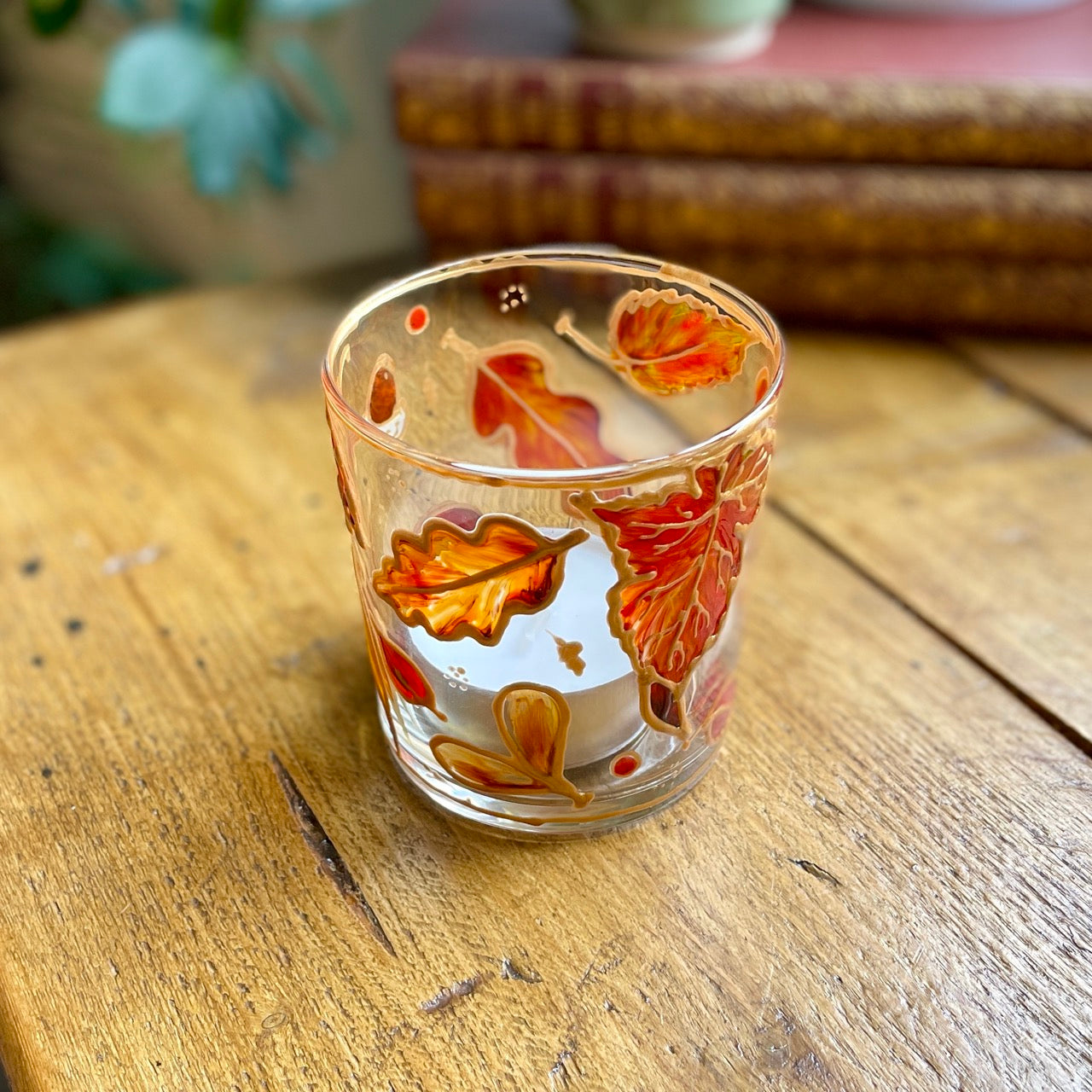 Autumnal leaves~ Large tealight holder