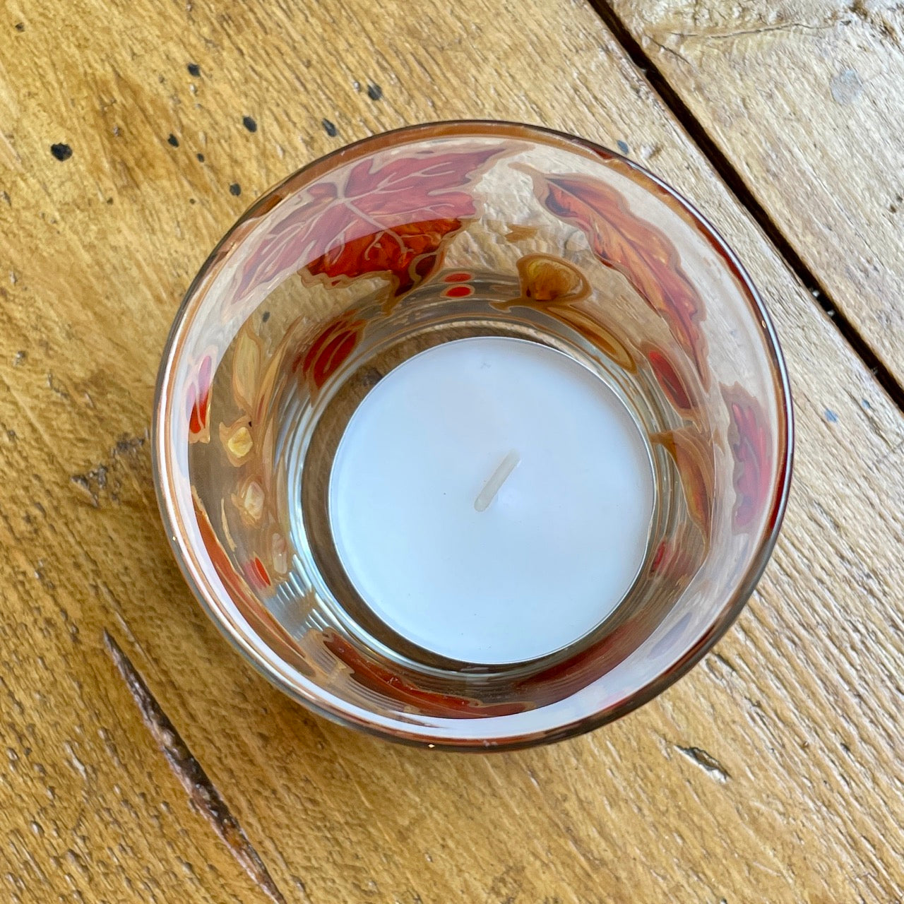 Autumnal leaves~ Large tealight holder