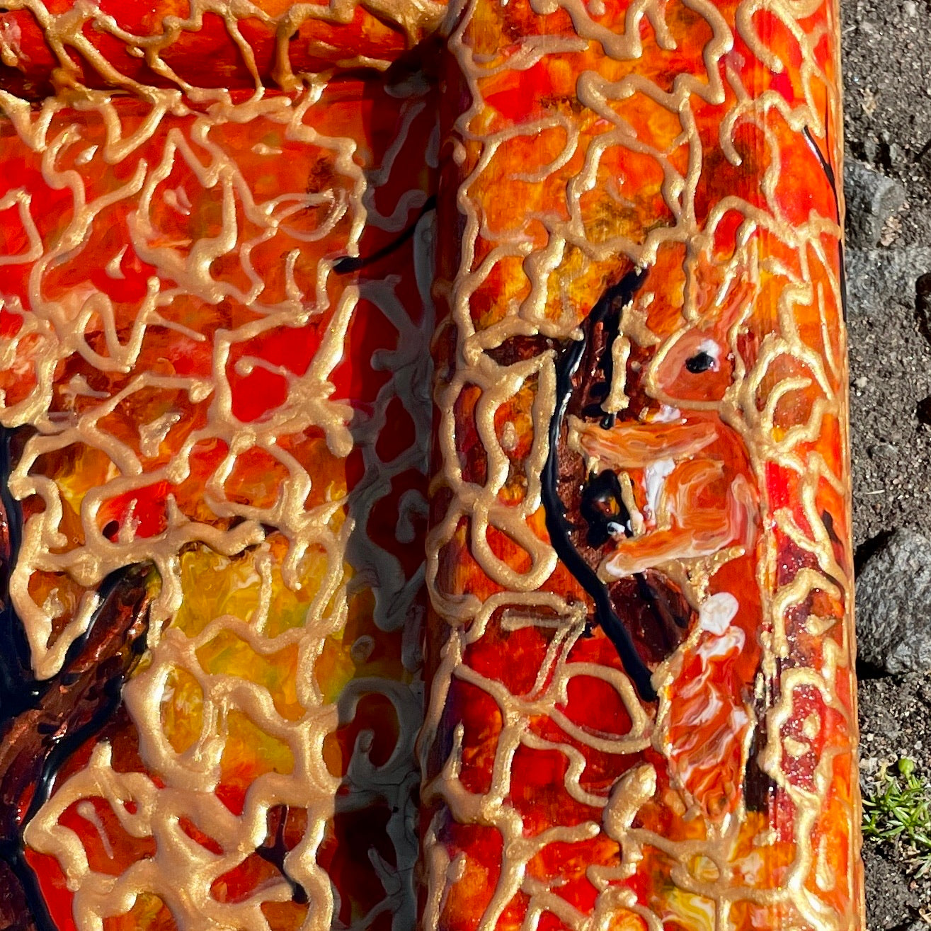 Autumnwood~ One of a kind mirror