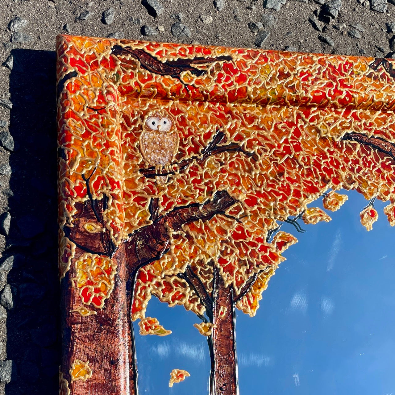 Autumnwood~ One of a kind mirror