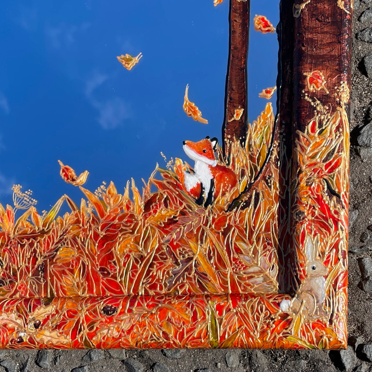 Autumnwood~ One of a kind mirror