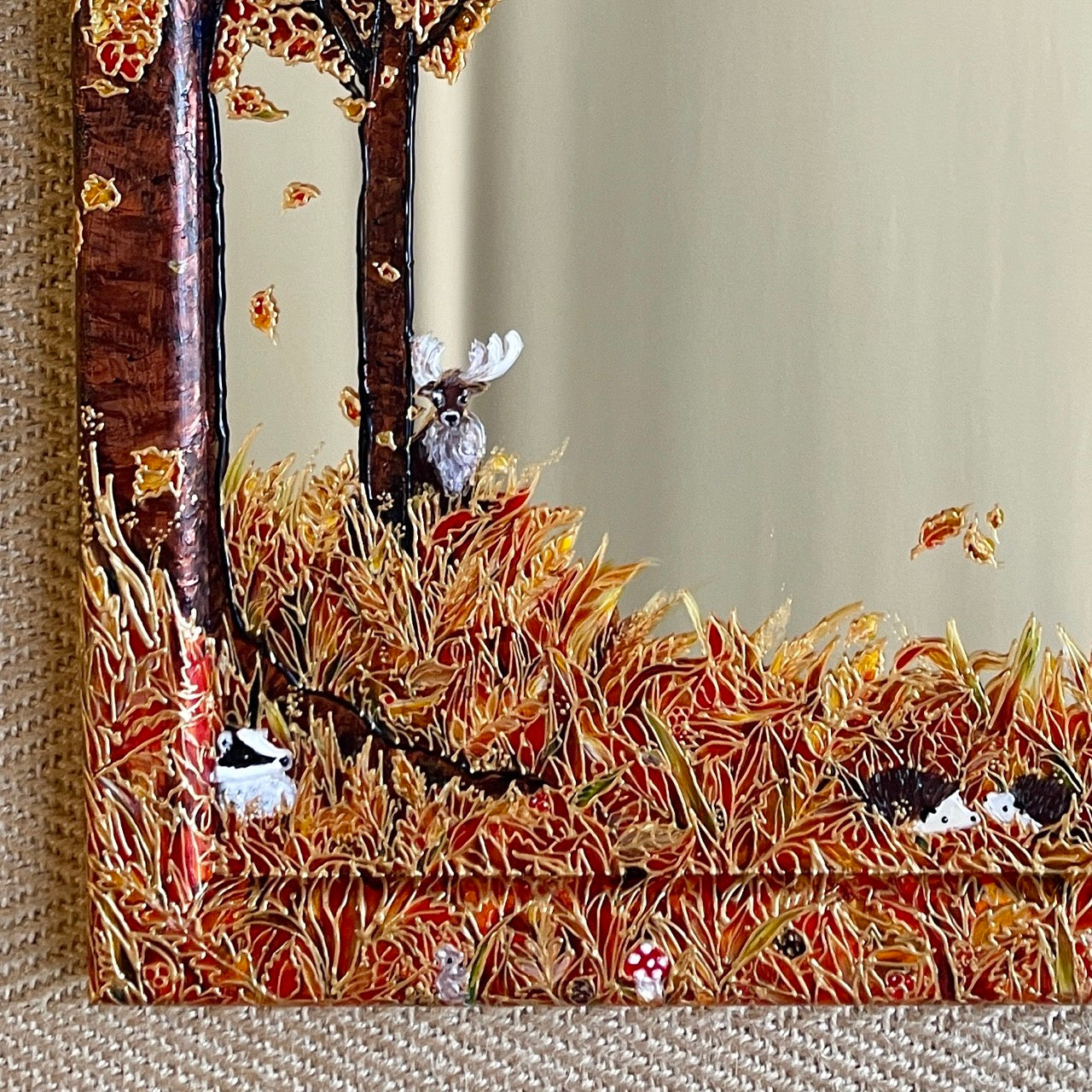 Autumnwood~ One of a kind mirror