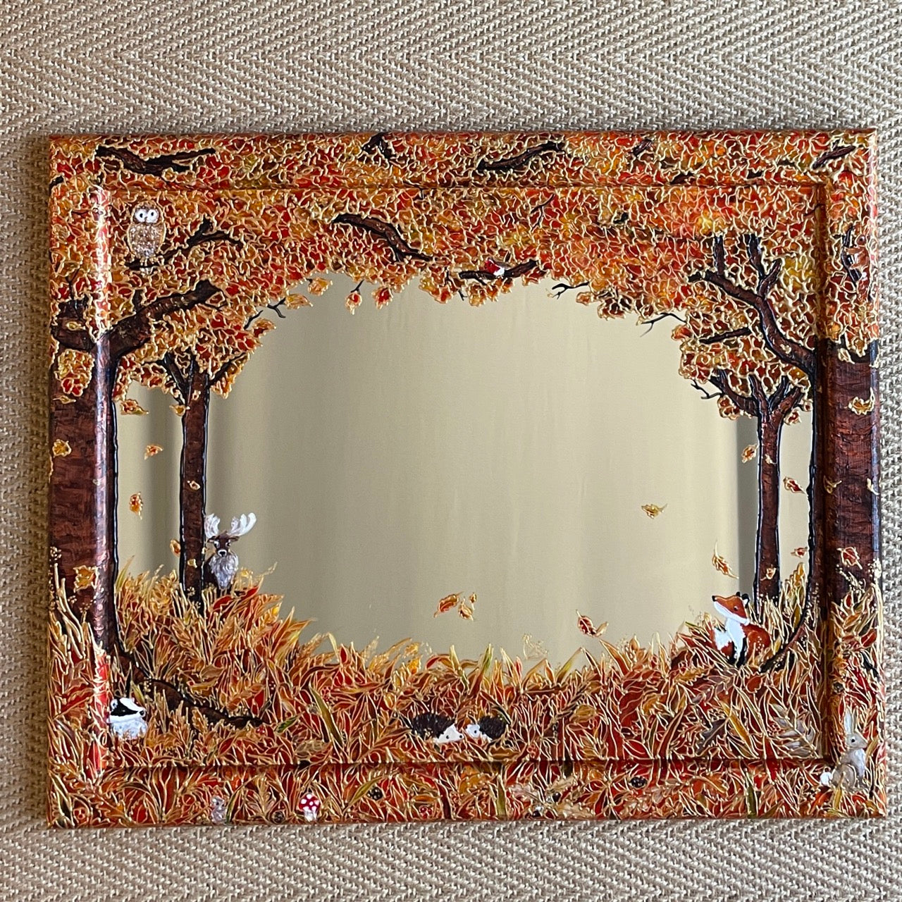 Autumnwood~ One of a kind mirror