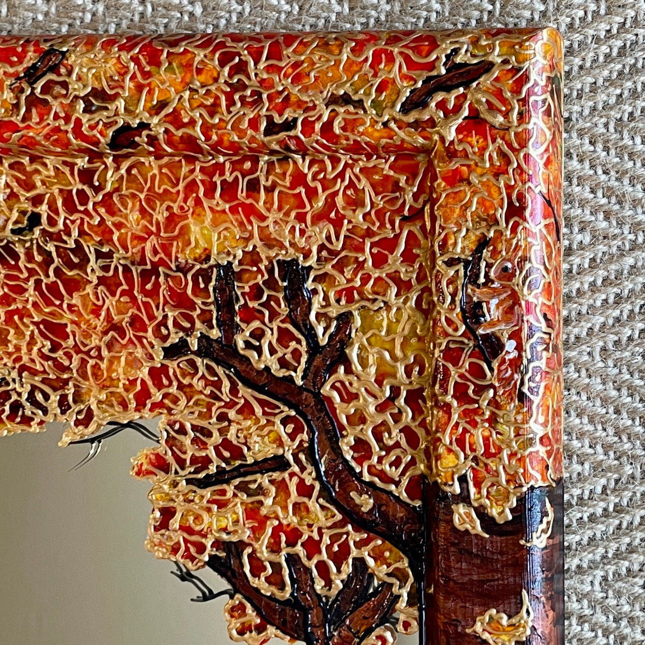 Autumnwood~ One of a kind mirror