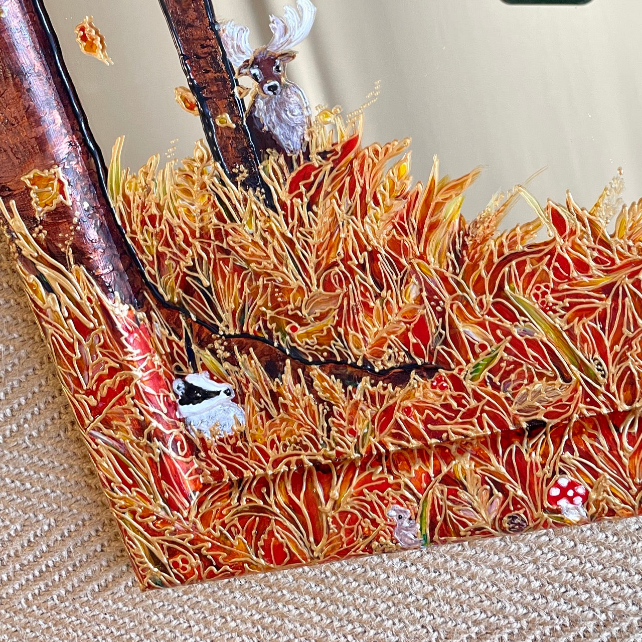 Autumnwood~ One of a kind mirror