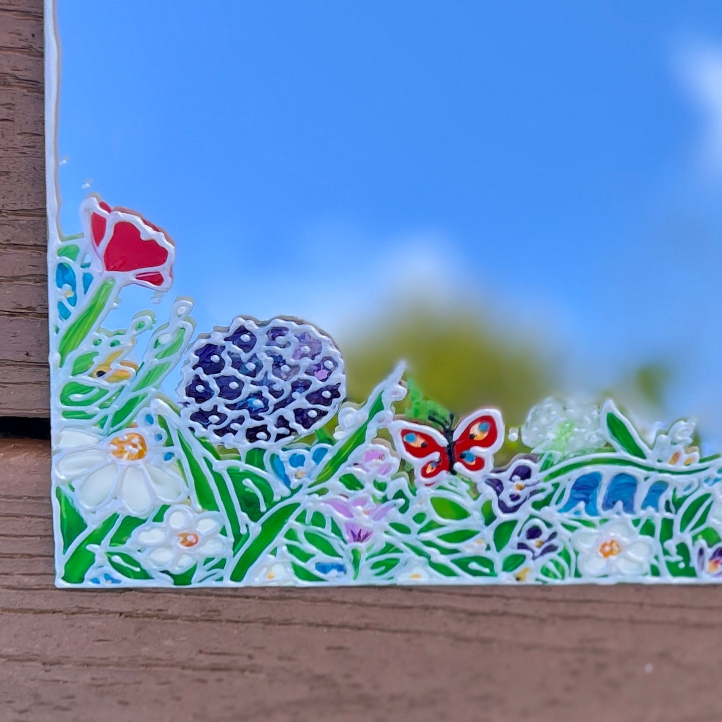 Bluetit garden~ Mirror