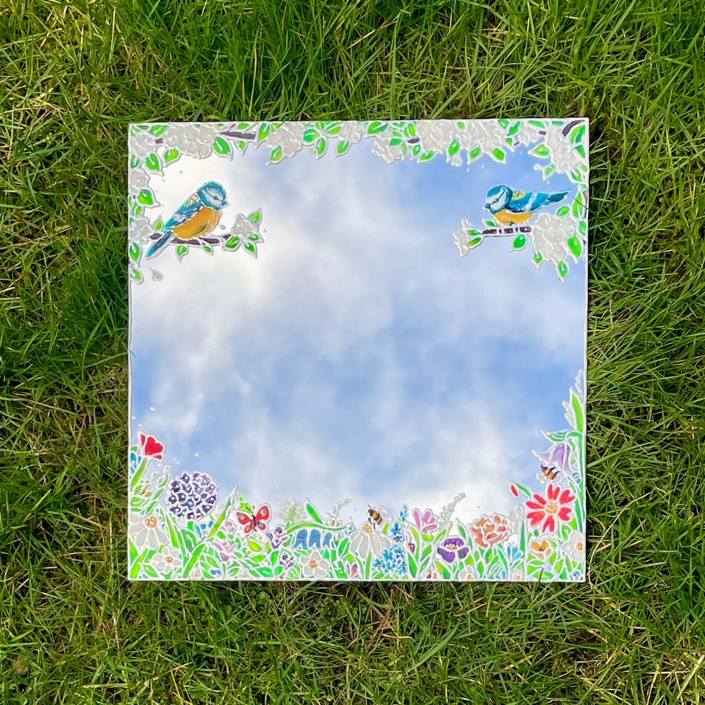 Bluetit garden~ Mirror