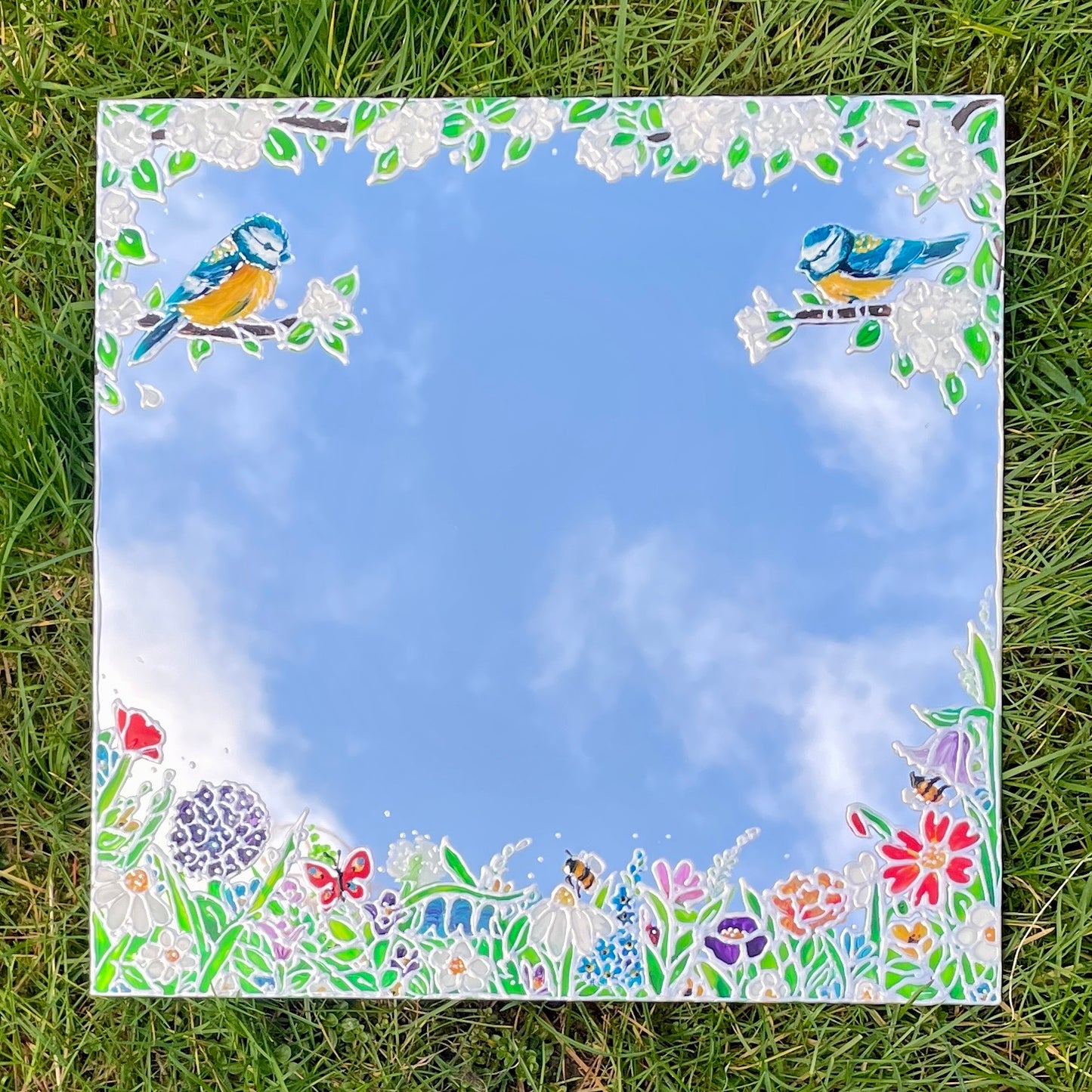 Bluetit garden~ Mirror