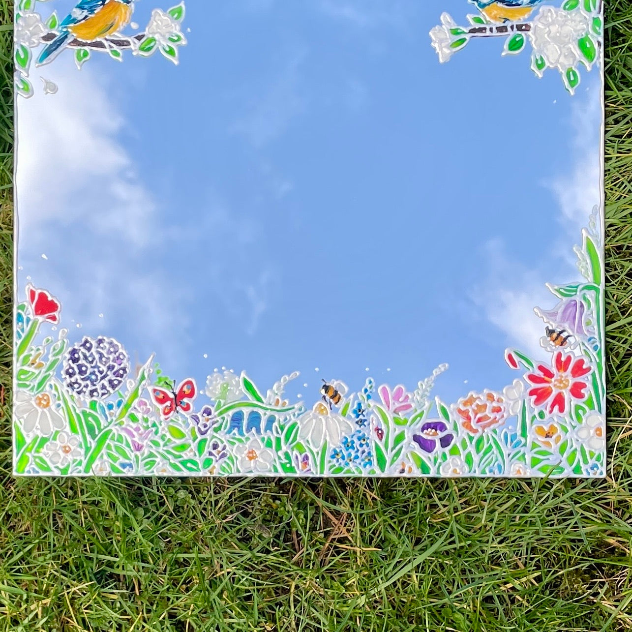 Bluetit garden~ Mirror