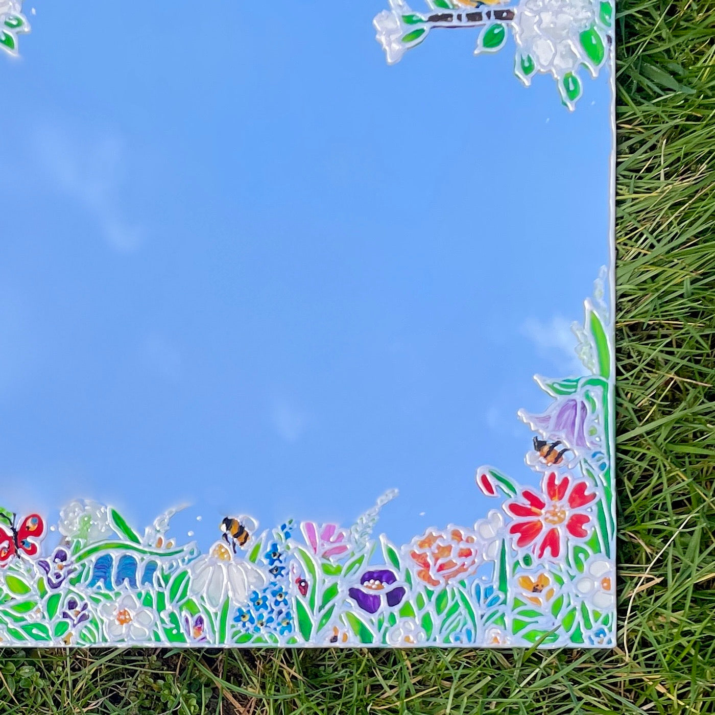 Bluetit garden~ Mirror