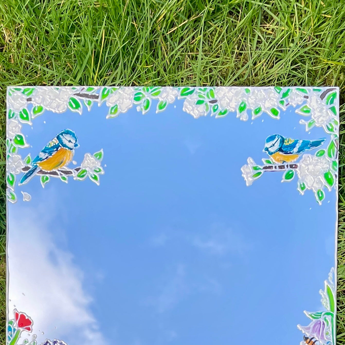 Bluetit garden~ Mirror