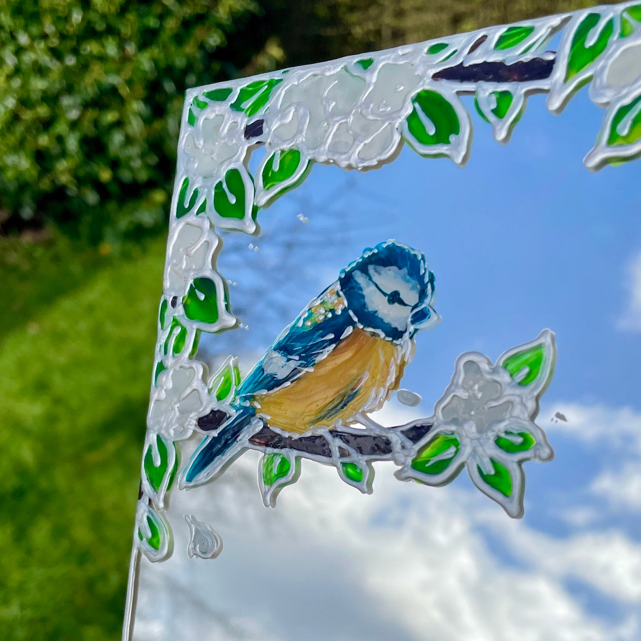 Bluetit garden~ Mirror