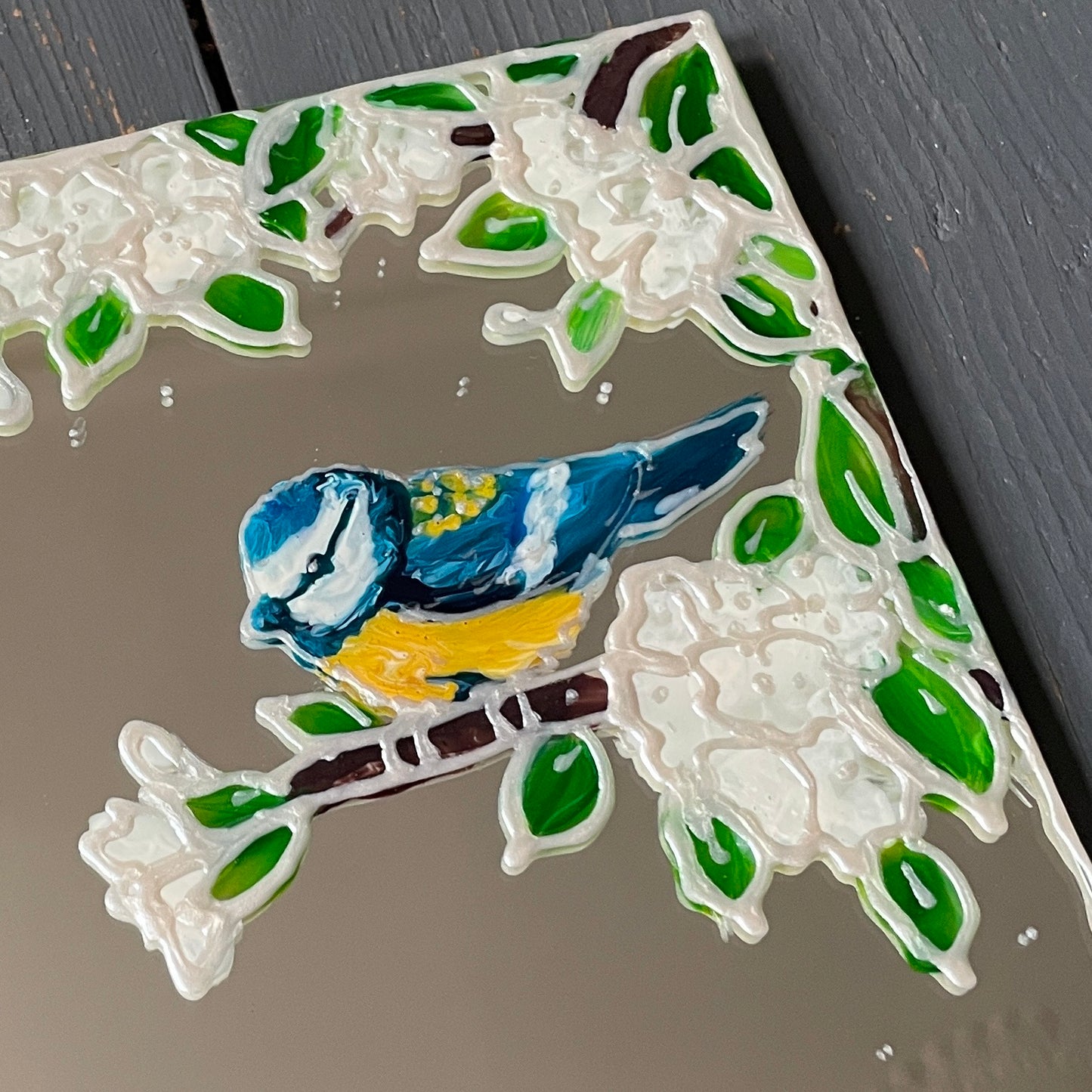 Bluetit garden~ Mirror